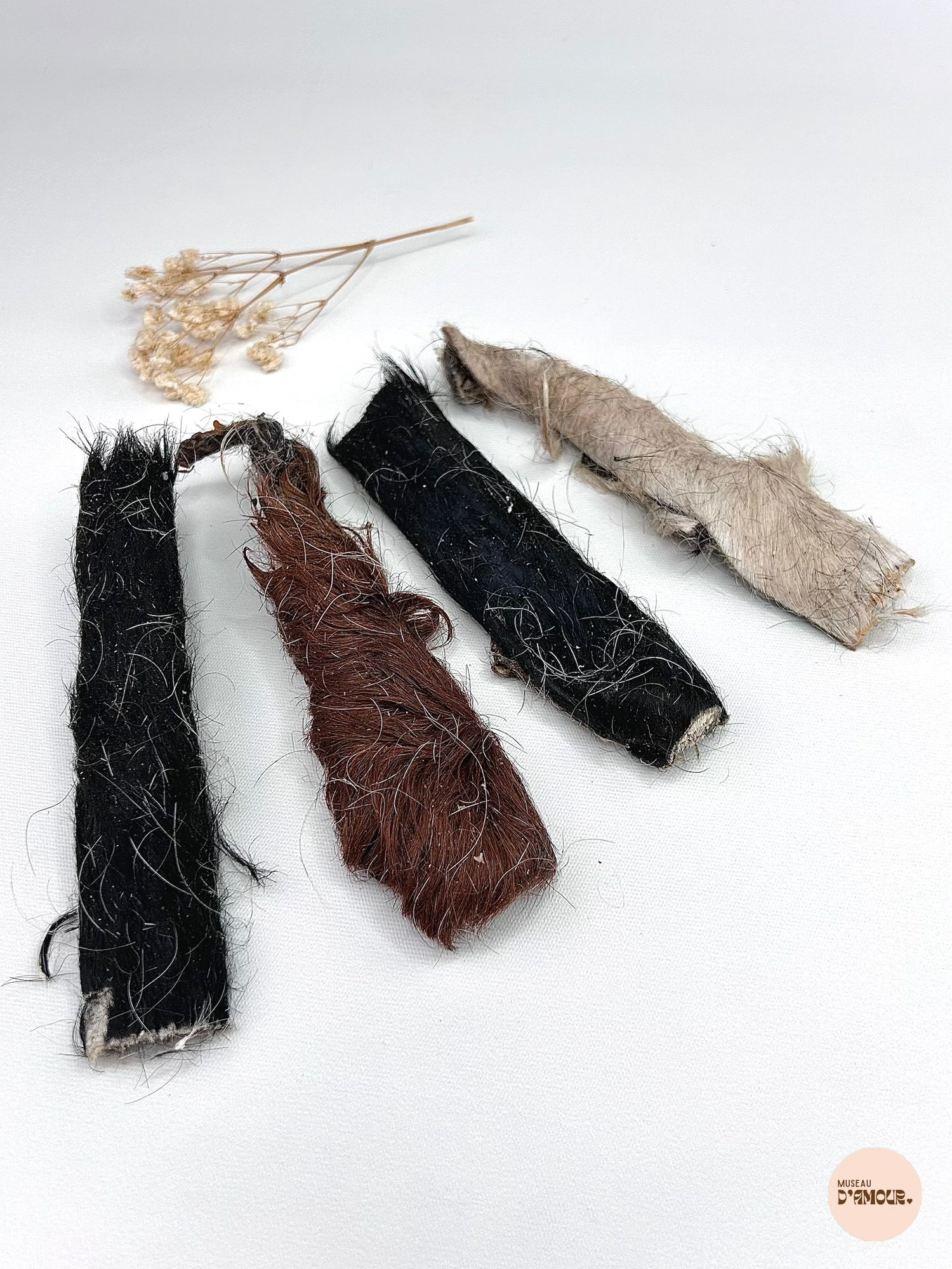 Peau de boeuf 15 cm - avec poils